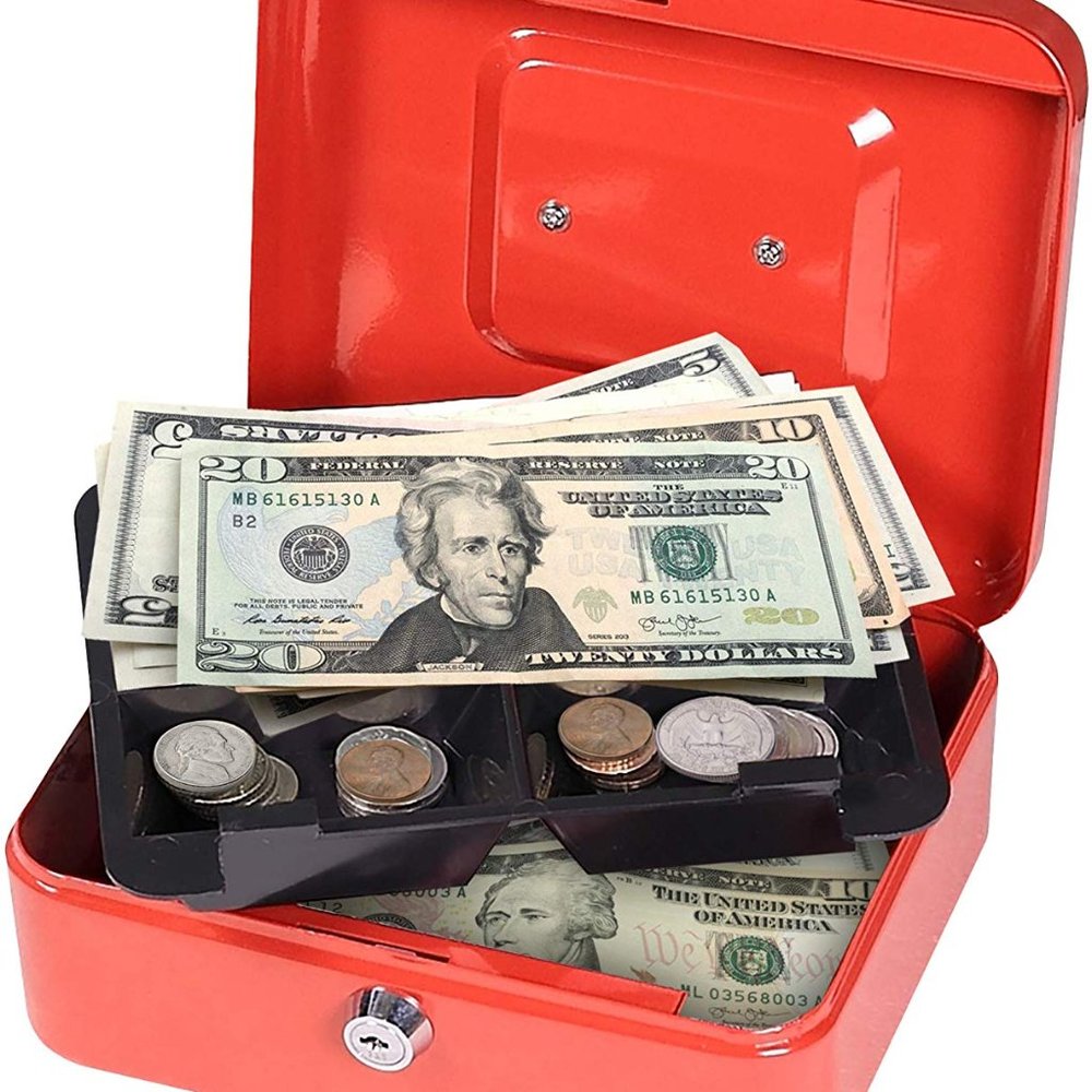 First Alert Cash Box Limited Edition Red Color - Picture 2 of 9